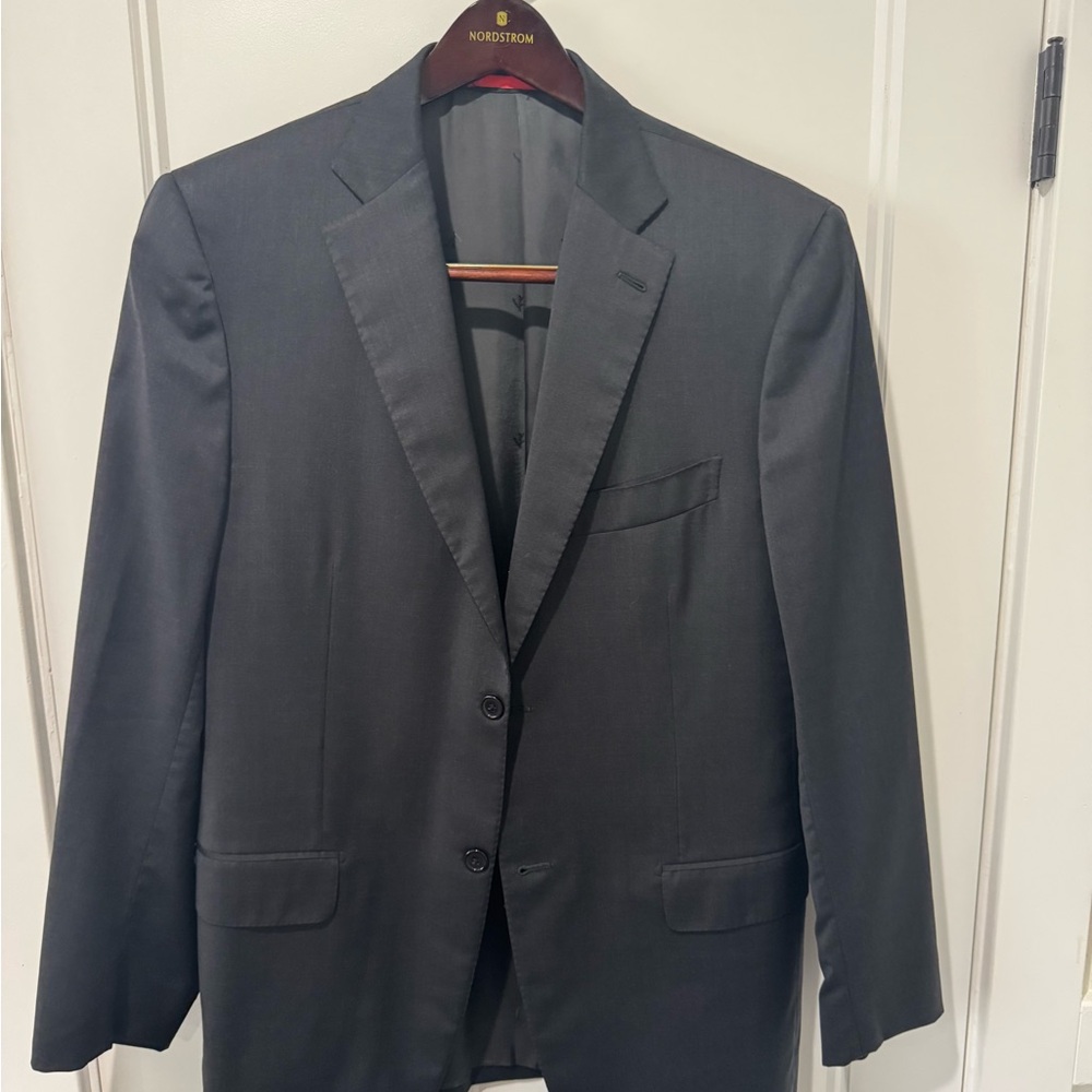 Isaia Charcoal Blazer Sports Coat 42L